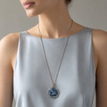 "Aphrodite" Quartz Intaglio & White Topaz Necklace