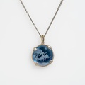 "Aphrodite" Quartz Intaglio & White Topaz Necklace