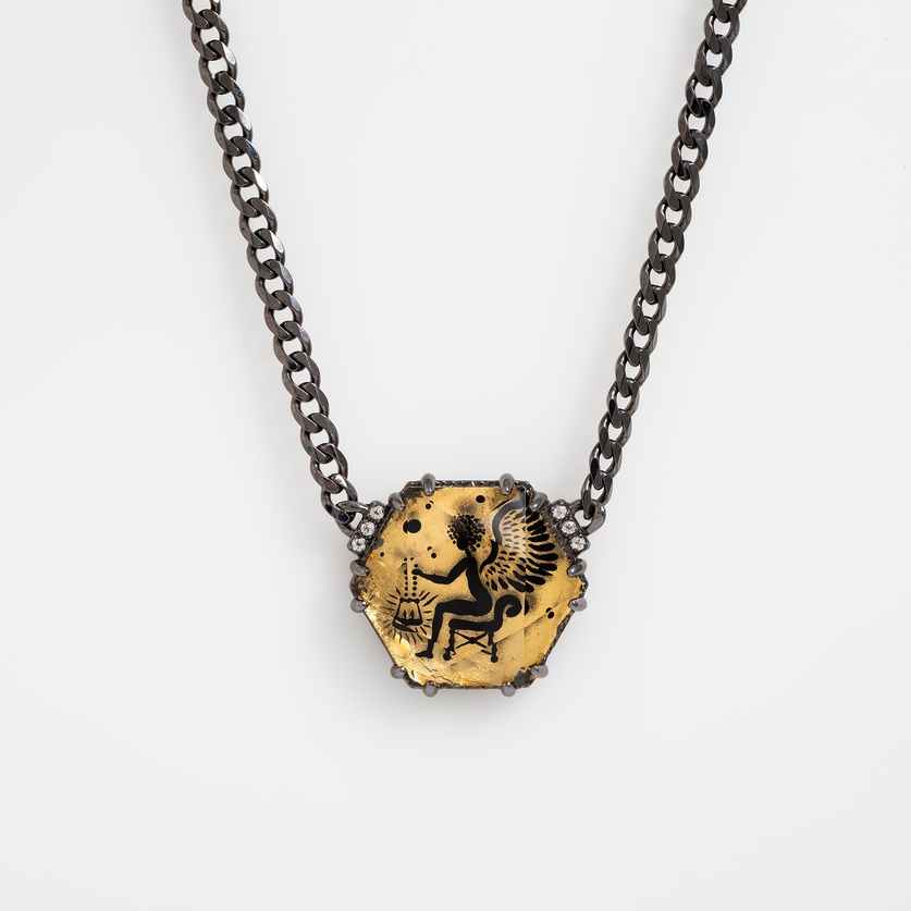 "Eros" Quartz & White Topaz Necklace