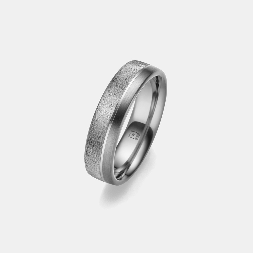 Tantalum Wedding Ring With Satin Finish