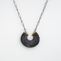 Modern Silver & Gold Pendant