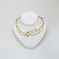 Enchanting gold necklace with South Sea pearl and diamonds