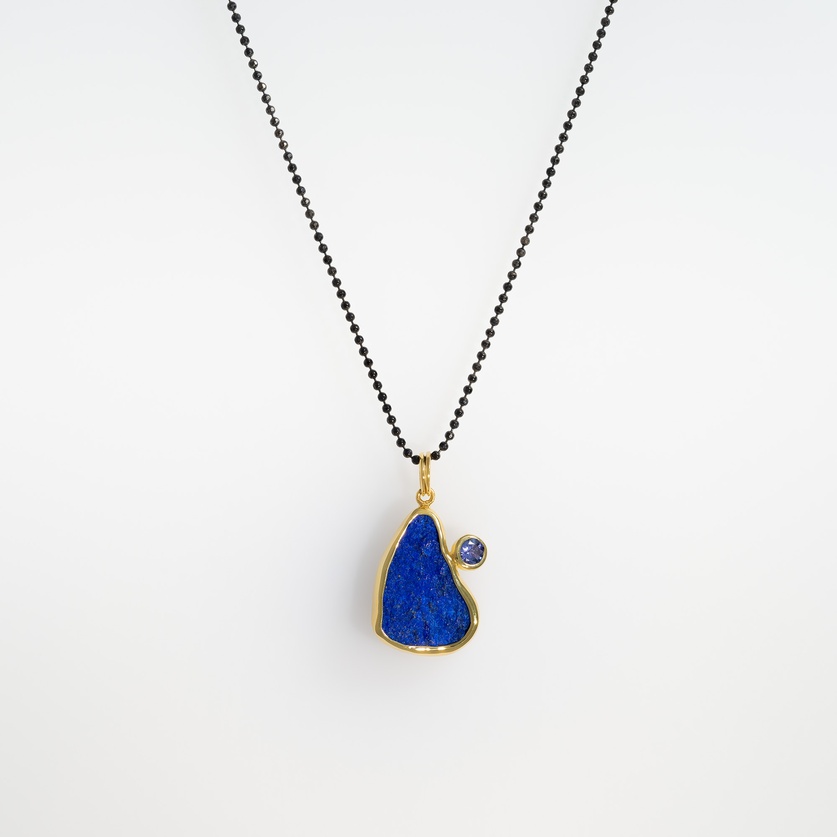 Pendant with Lapis Lazuli & Βlue Τopaz