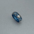 Striking Ring in Gray & Blue Titanium