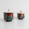 Raku ceramic box (small size)