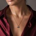 Silver Pendant with Gold Inlay & Ruby
