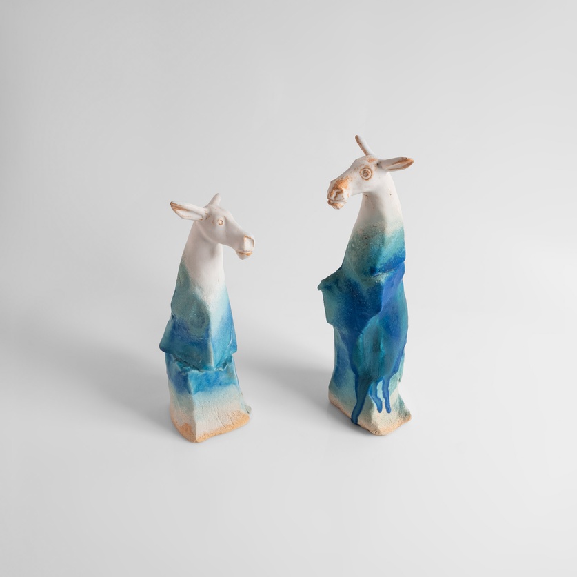 Decorative ceramic donkey (large size)