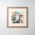 Wall piece with sheep
