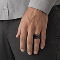 Distinctive Silver Ring with Spinel