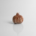 Brown ceramic textured pomegranate (small size)