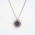 "Sea Urchin" Silver & Gold Pendant with Diamond