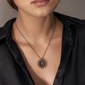 "Sea Urchin" Silver & Gold Pendant with Diamond