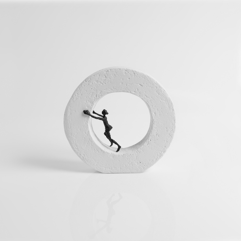 Human figure within a circle