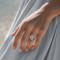 Ring with Dolphin Design on Engraved Quartz