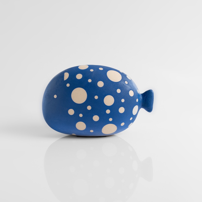 Blue fish with dots (large size)
