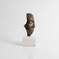 “Face” Sculpture on a marble base