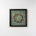 Wall piece with wreath