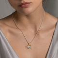 "Eye" Pendant with Aquamarine