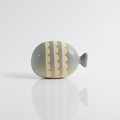 Turquoise fish with a geometric pattern (small size)