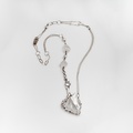 One-of-a-kind necklace with quartz, topaz and pearls