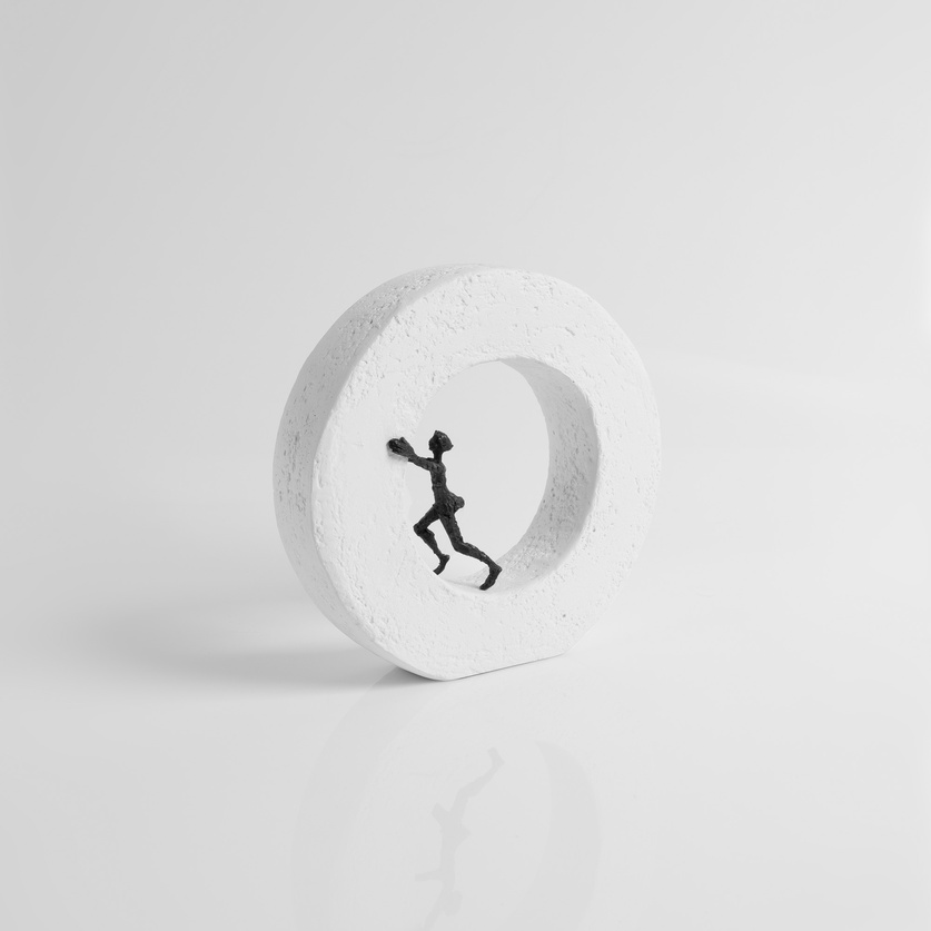 Human figure within a circle
