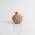 Brown ceramic textured pomegranate (large size)