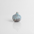 Textured ceramic pomegranate (turquoise, gray)