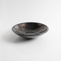 Black platter with iridescent surface