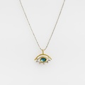 "Eye" Pendant with Aquamarine