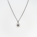 "Starfish" Silver & Gold Pendant with Diamond