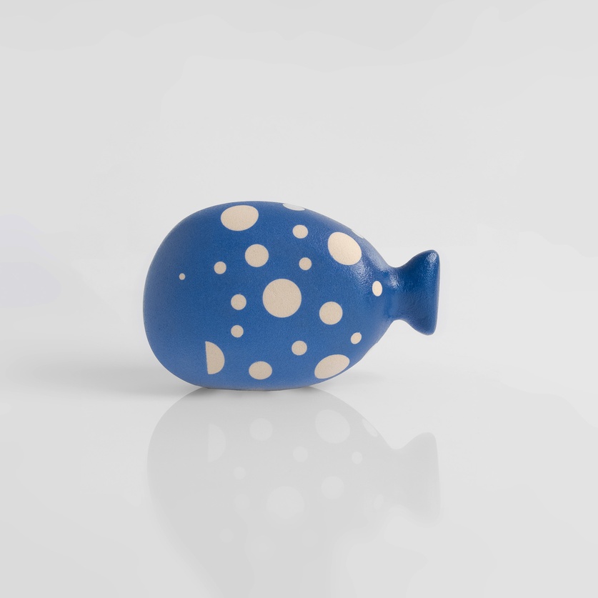 Blue fish with dots (small size)