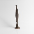 Abstract Dark Brown Ceramic Sculpture
