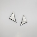 Triangular earrings in sterling silver