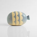 Turquoise fish with a geometric pattern (large size)
