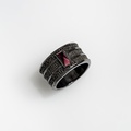 Silver Ring with Garnet