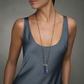 Magnificent Necklace in Silver & Gold with Lapis Lazuli