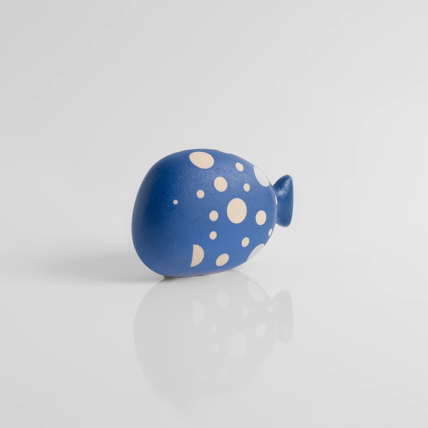 Blue fish with dots (small size)