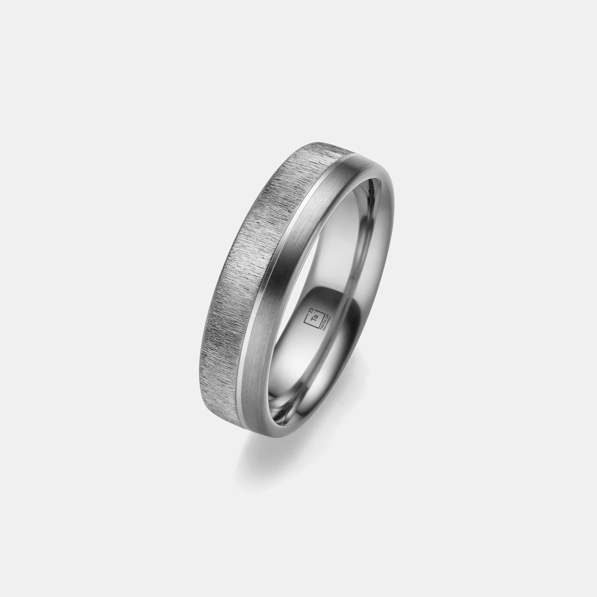 Tantalum Wedding Ring With Satin Finish