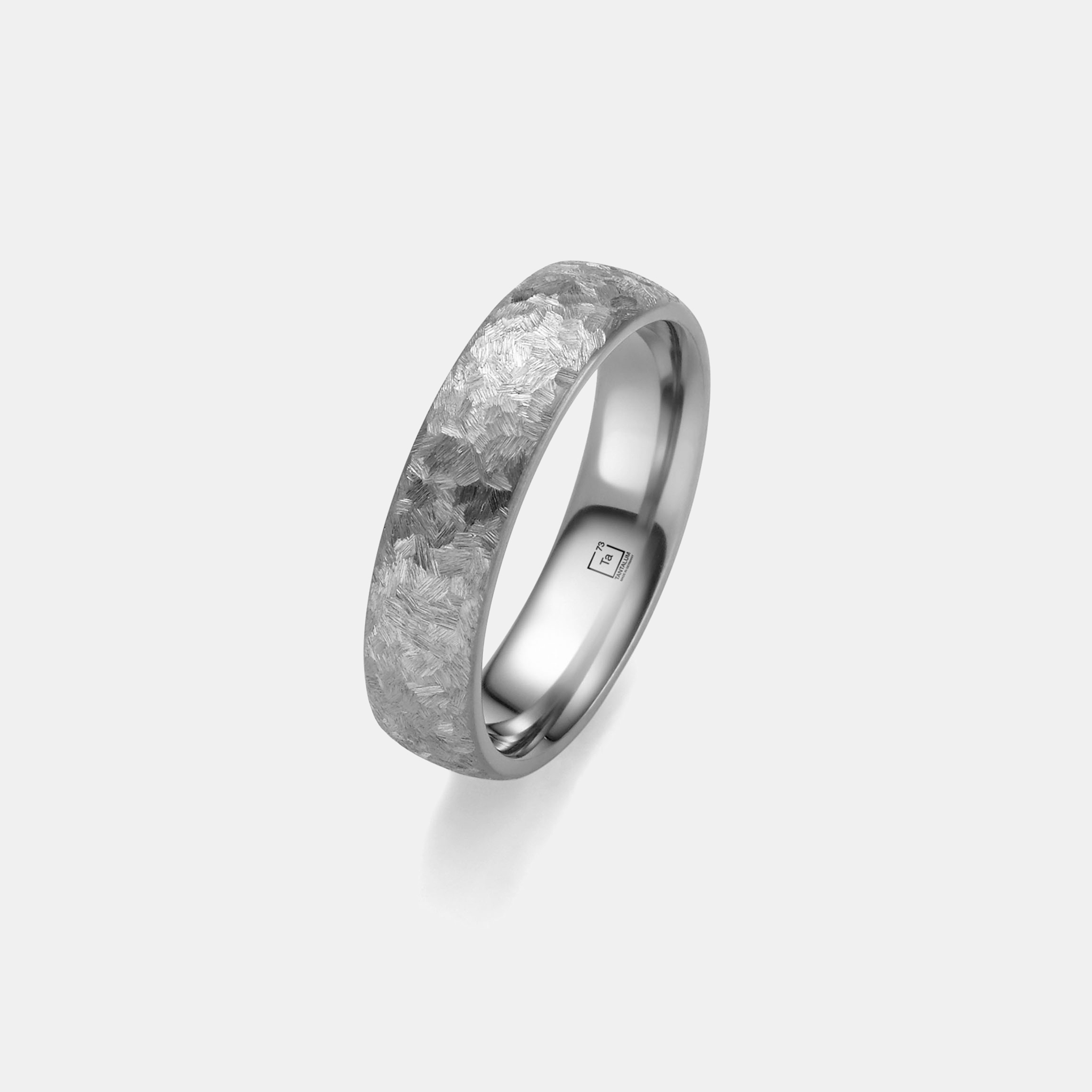 Tantalum Wedding Ring With Textured Finish